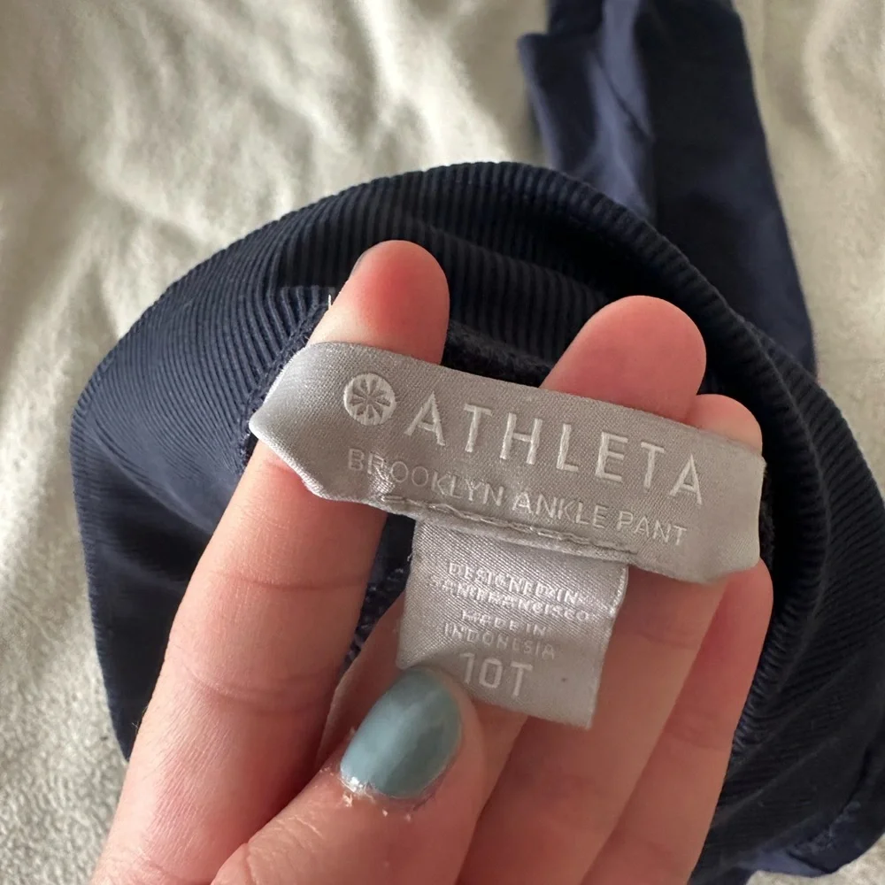 Athleta Blue Brooklyn Ankle Pants with Performance Fabric Tall - Picture 3 of 3